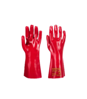 Gants pvc rouge