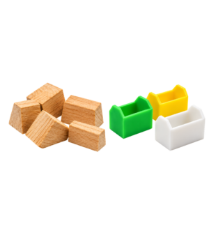 Blocs de noyau en bois et en plastique